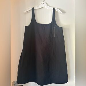 OAK + FORT Black Dress with Zipper Detail